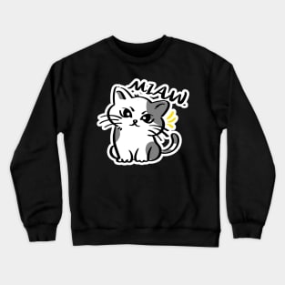 Cat Love: Cat Miaw and Cute Cat Design Crewneck Sweatshirt